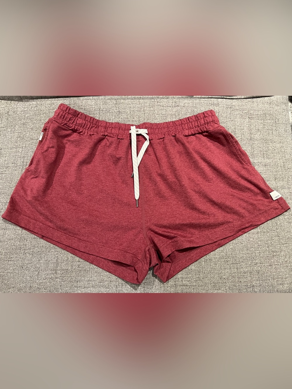 Vuori Halo Performance Short Women’s DreamKnit Shorts Desert Rose Heather XL